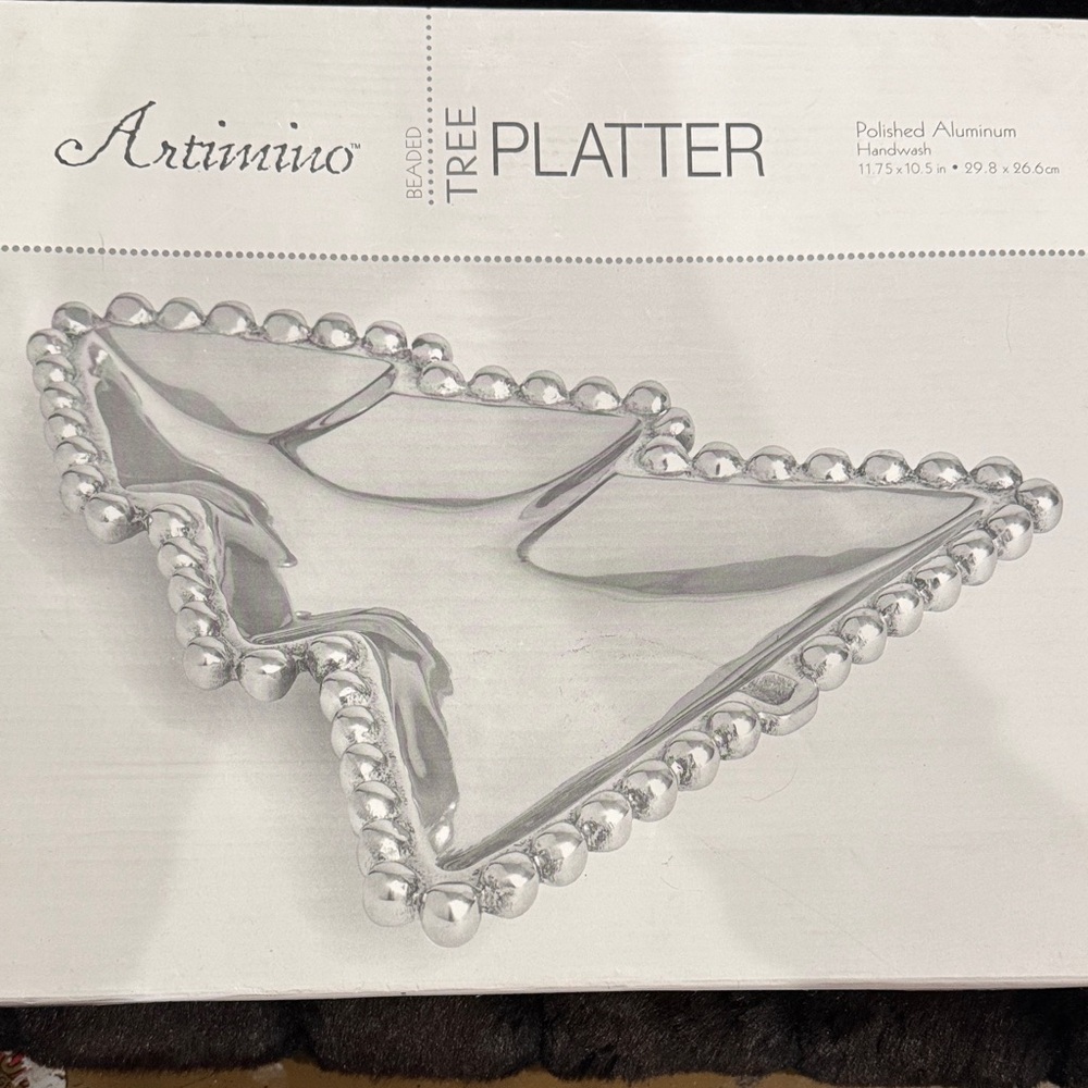 Artimino Silver Tree Platter NIB
